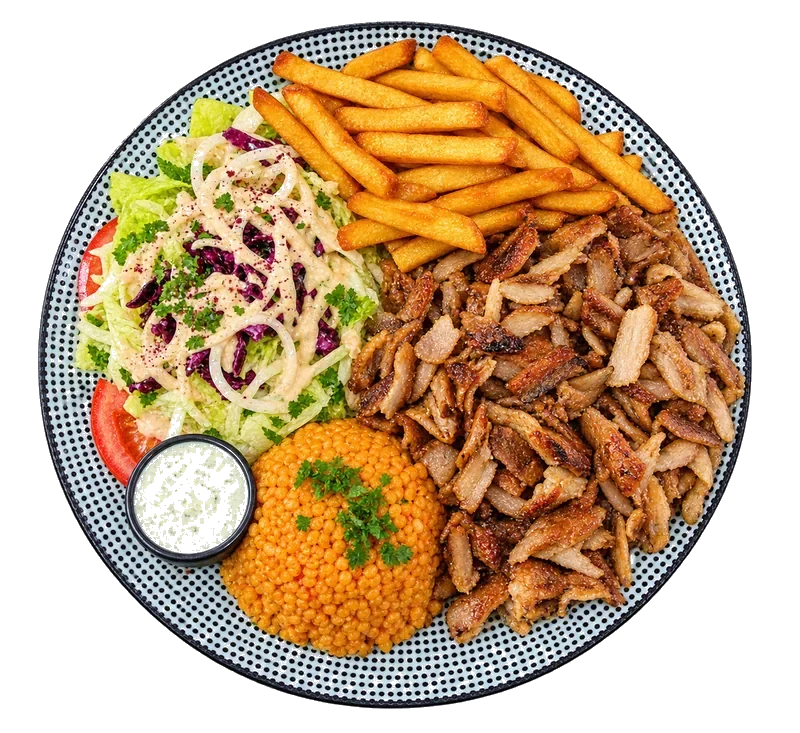 Assiette kebab maison