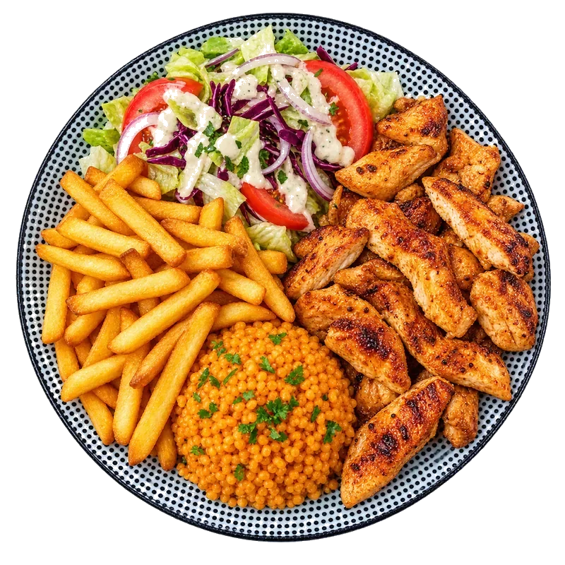 Assiette poulet maison