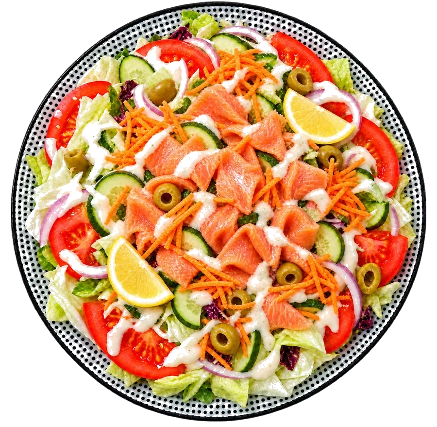 Salade au saumon
